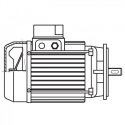 ART. 690651 - Motore elettrico trifase con freno da 1,5CV per MEC 200